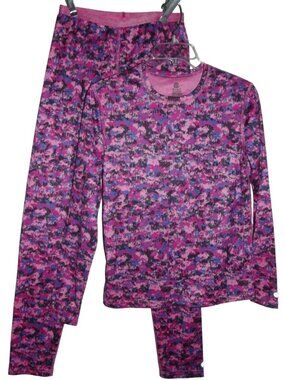 C9 Champion Pajamas Girls Size XL Pink Purple Thermal Set pants & shirt top